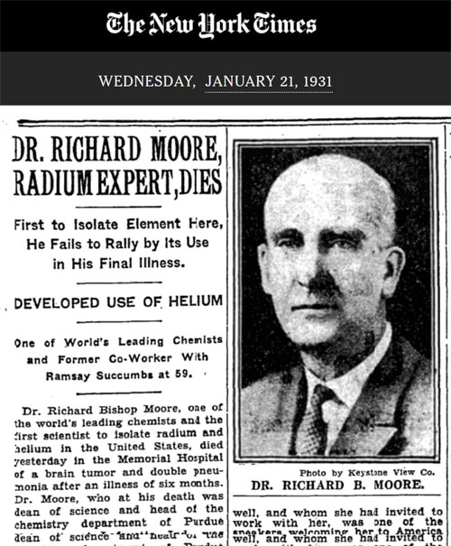 Richard B. Moore, New York Times, obituary image